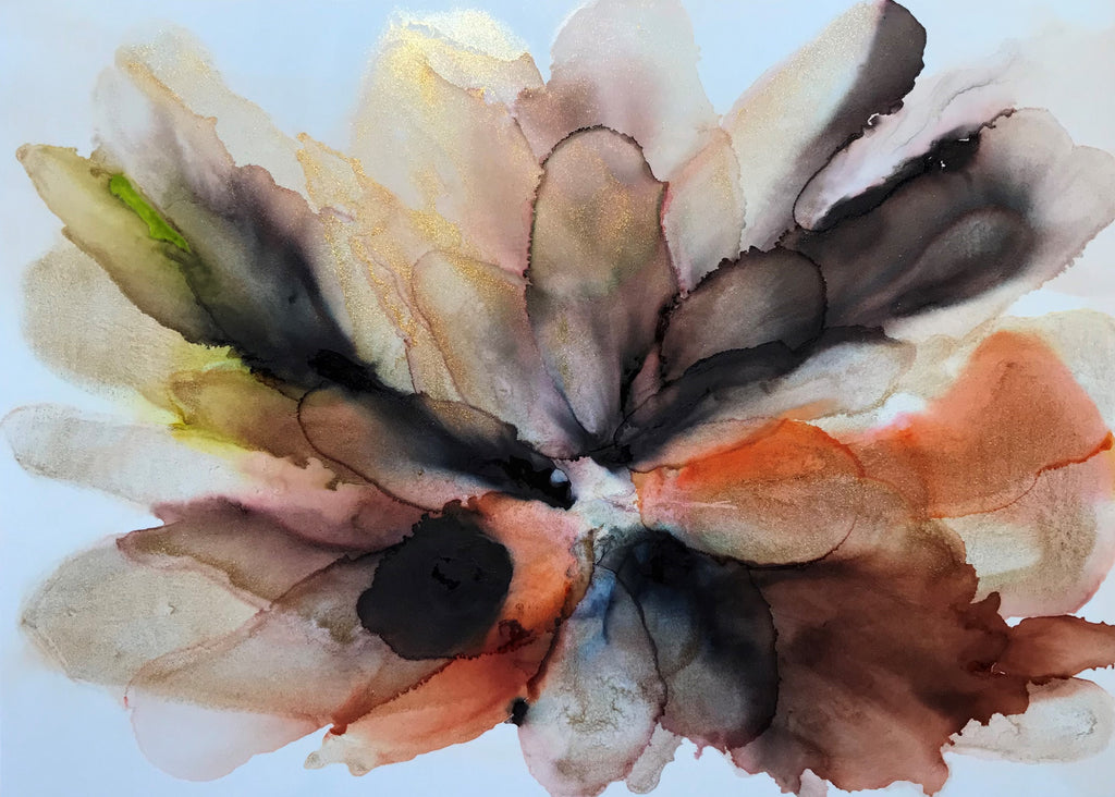 "Tiger Lily" Alcohol Ink