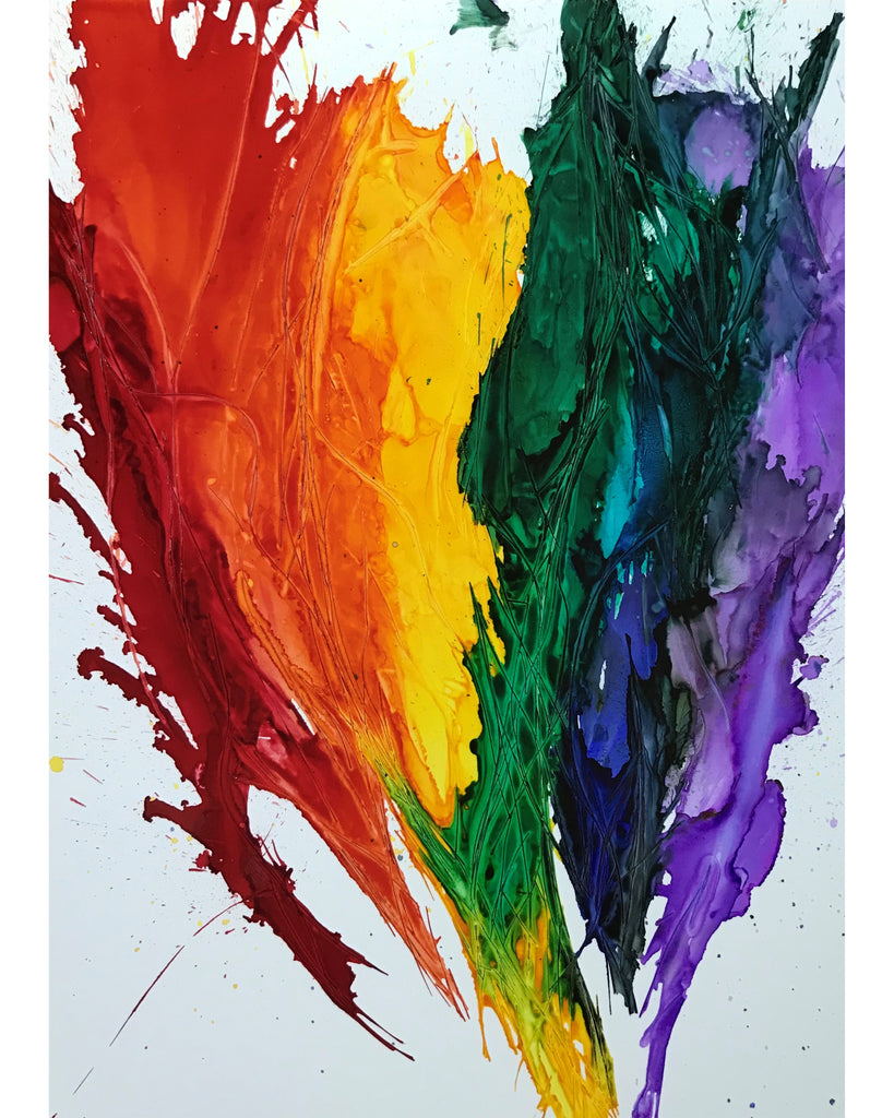 "Rainbow", Alcohol Ink