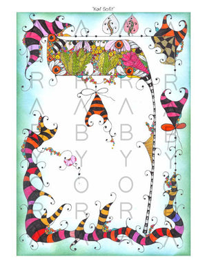 Kaf Sofit | Colored Letter by Ora