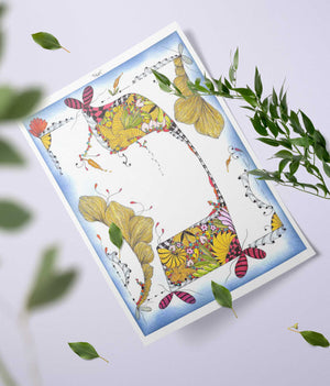 Nun | Colored Letter by Ora