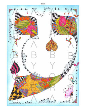 Ayin | Colored Letter by Ora