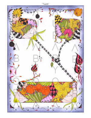 Tsade | Colored Letter by Ora