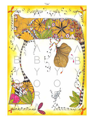 Tav | Colored Letter by Ora