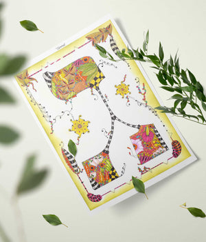 Gimmel | Colored Letter by Ora