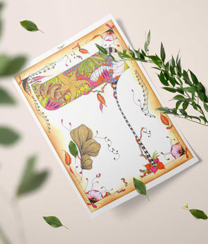 Dalet | Colored Letter by Ora