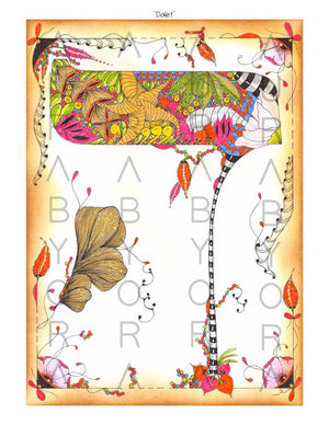 Gimmel | Colored Letter by Ora