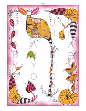 Vav | Colored Letter by Ora