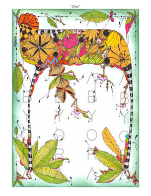 Chet | Colored Letter by Ora