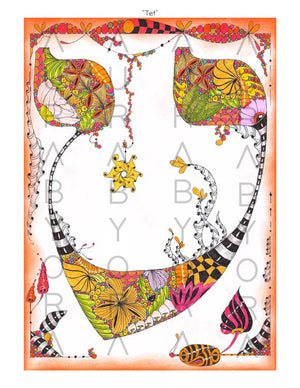 Tet | Colored Letter by Ora