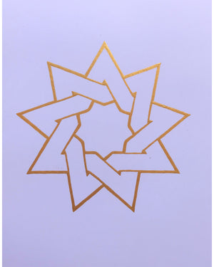 "Nine-Pointed Star" Acrylic