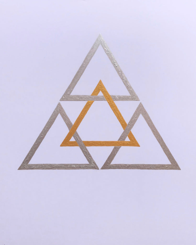 "Triangles", Acrylic