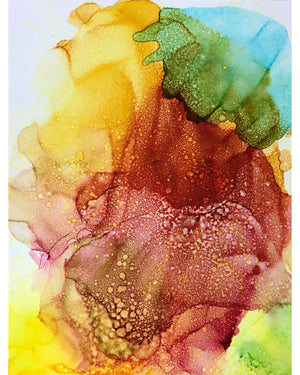 "Joy" Alcohol Ink