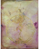 "Isaac's Blessing" Hebrew Calligraphy on Alcohol Ink