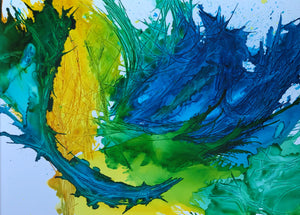 "Waves", Alcohol Ink